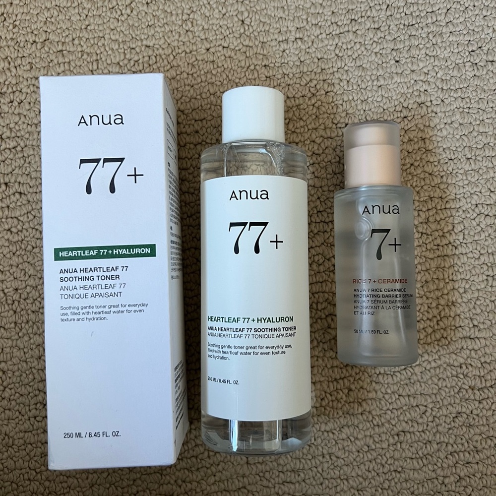 NEW Anua 77+ Heartleaf Soothing Toner Set
